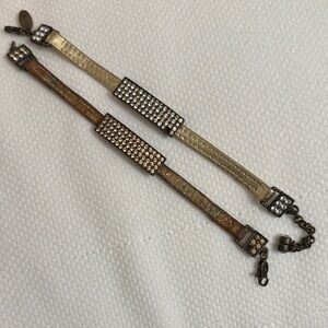 2 Chic Gold and Brown Crystal Women's Watch